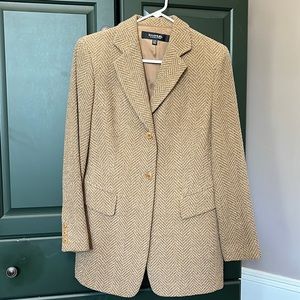 Brand new Emanuel Ungaro plaid riding jacket